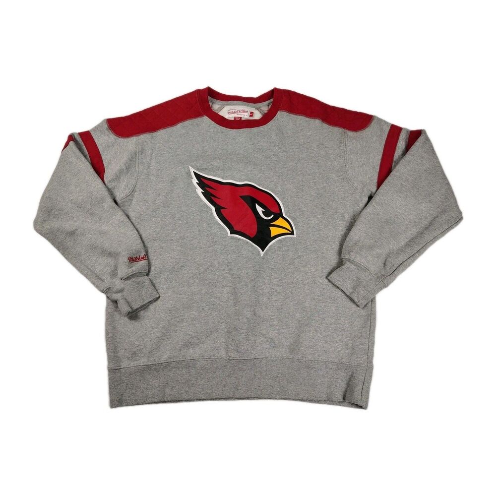 Mitchell & Ness Arizona Cardinals NFL Gray Sweatshirt Mens L Retro Throwback